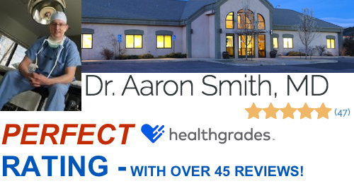 Dr. Smith has a perfect star rating on HealthGrades. As of January 2018, he has 5 out of 5 stars from 47 reviews.